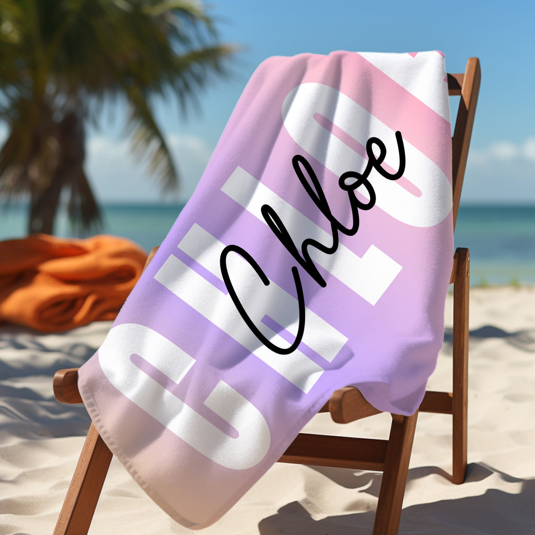 Personalized Name Beach Towel