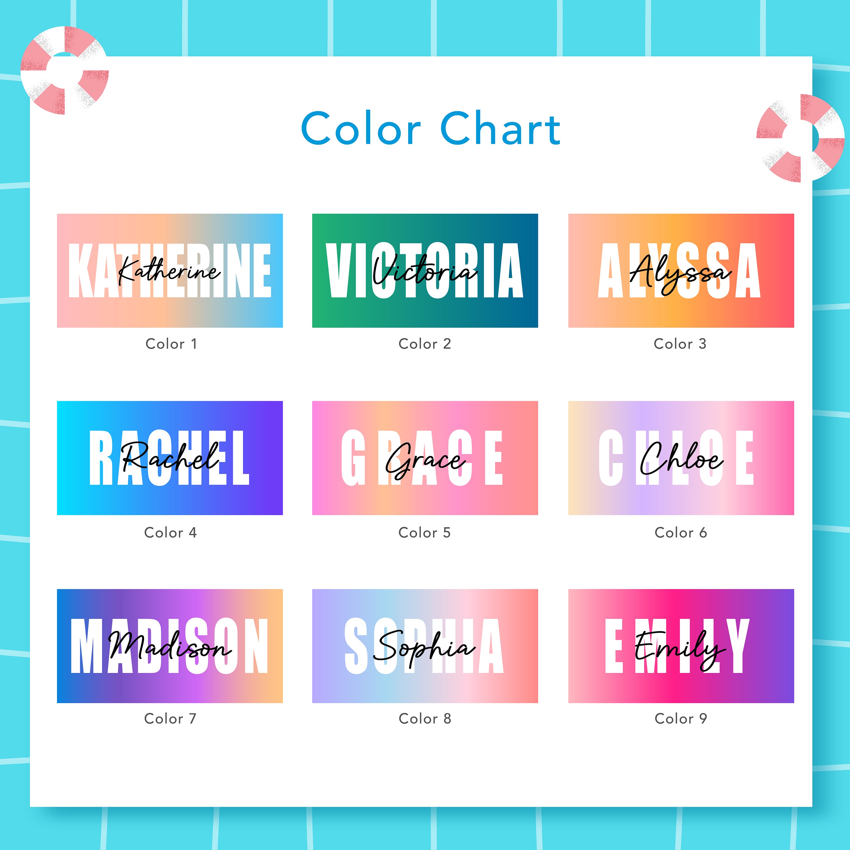Personalized Name Beach Towel
