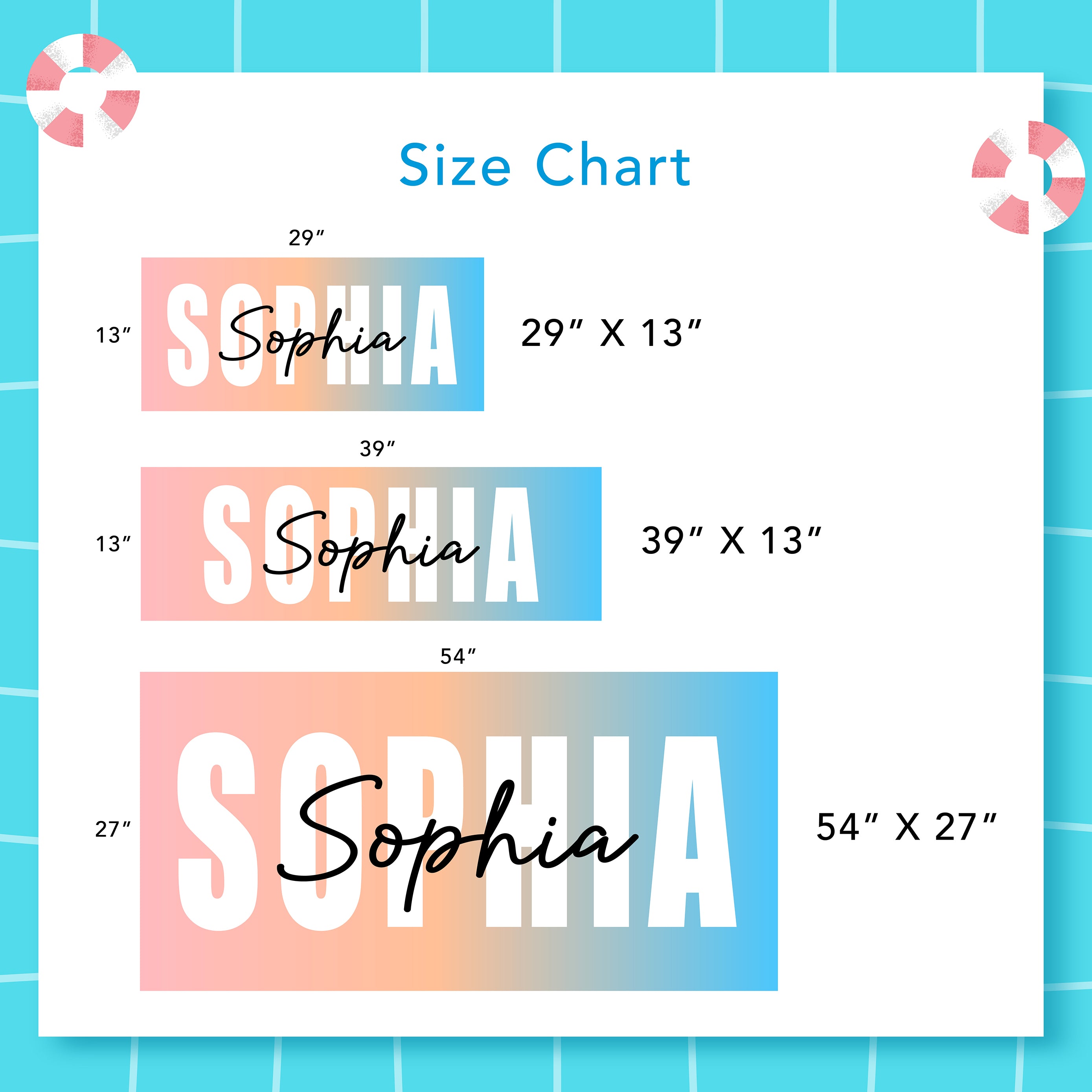 Personalized Name Beach Towel