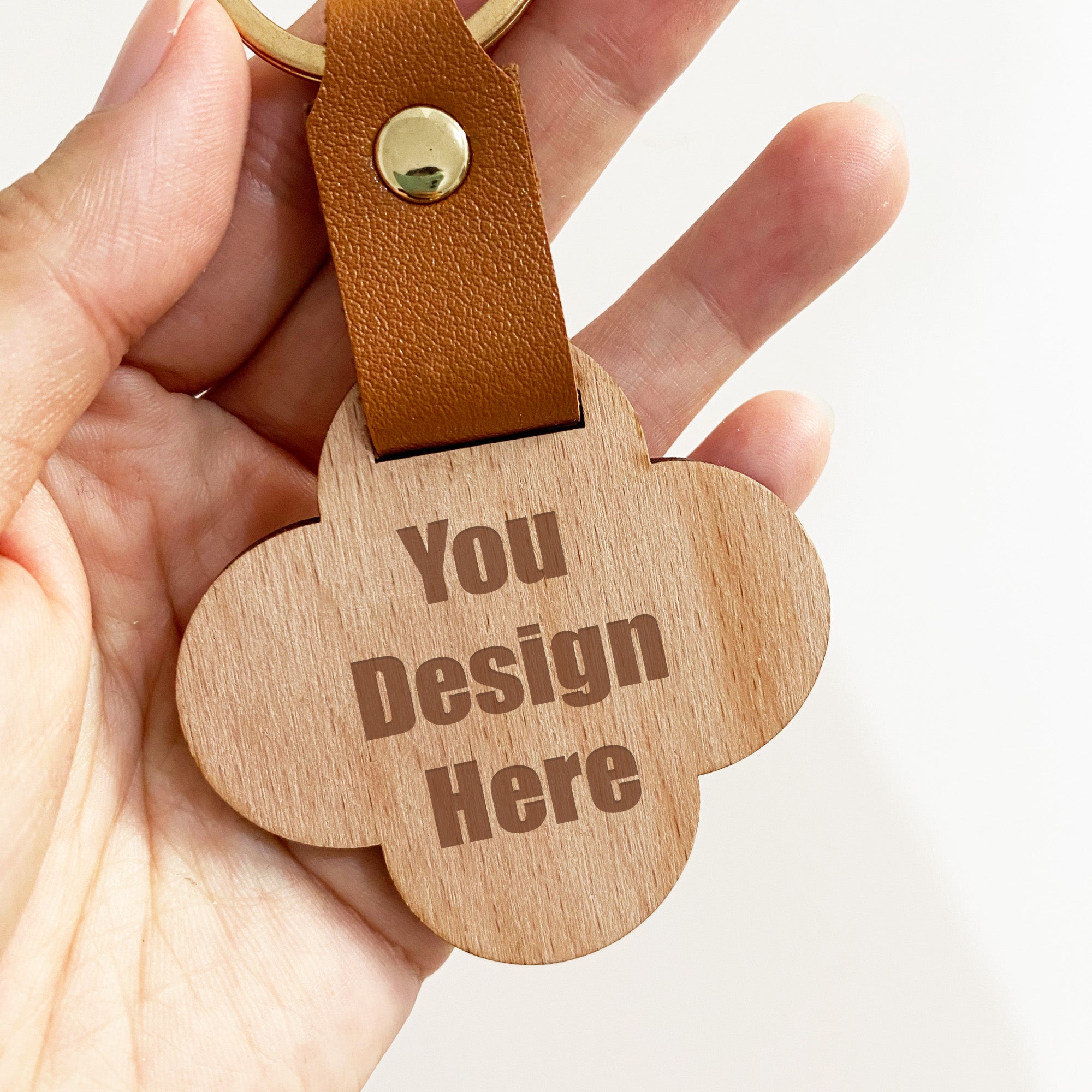 Personalized Name Wooden Keychain